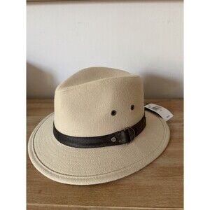 STETSON FEDORA Hat JCPMS35ST Natural - New With Tags L/XL